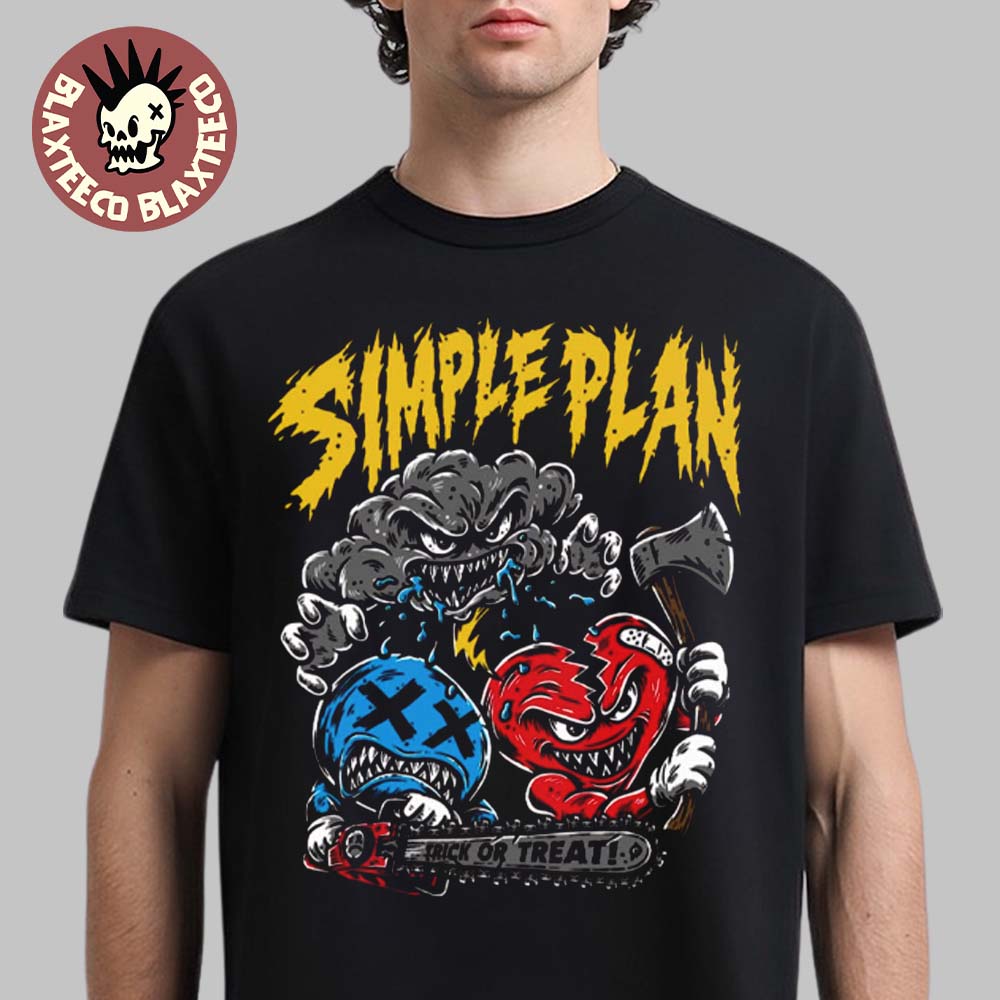 Simple Plan Halloween 2026 Trick Or Treat T-Shirt
