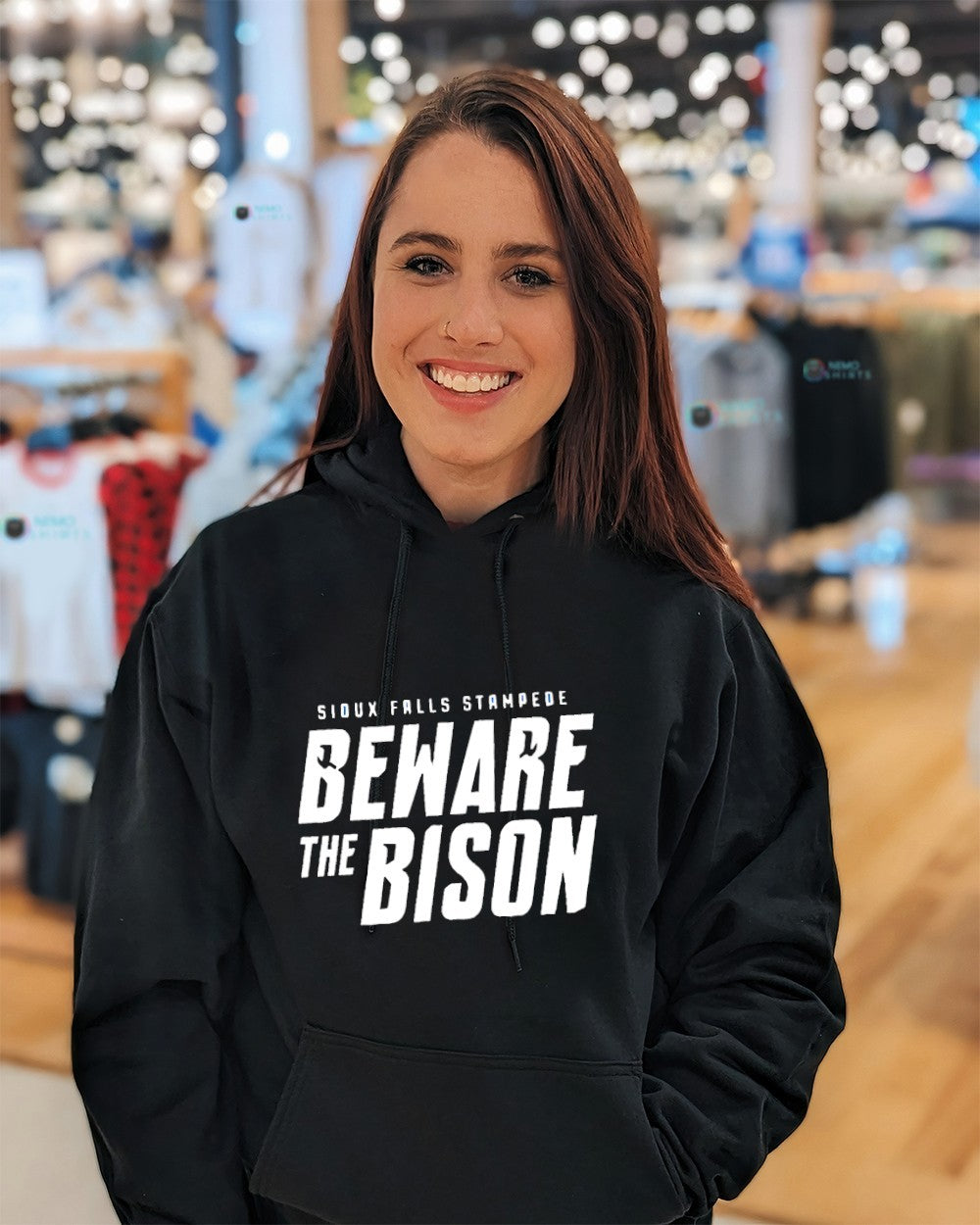 Sioux Falls Stampede 2026 Clark Cup Final Beware the Bison shirt