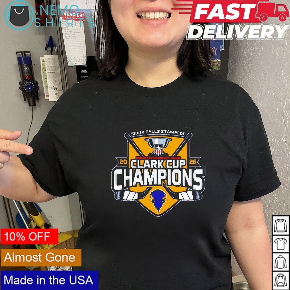 Sioux Falls Stampede 2026 USHL Clark Cup champions shirt