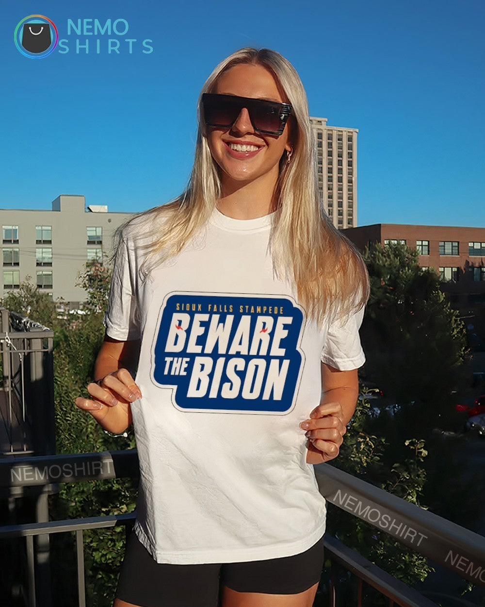 Sioux Falls Stampede beware the bison shirt