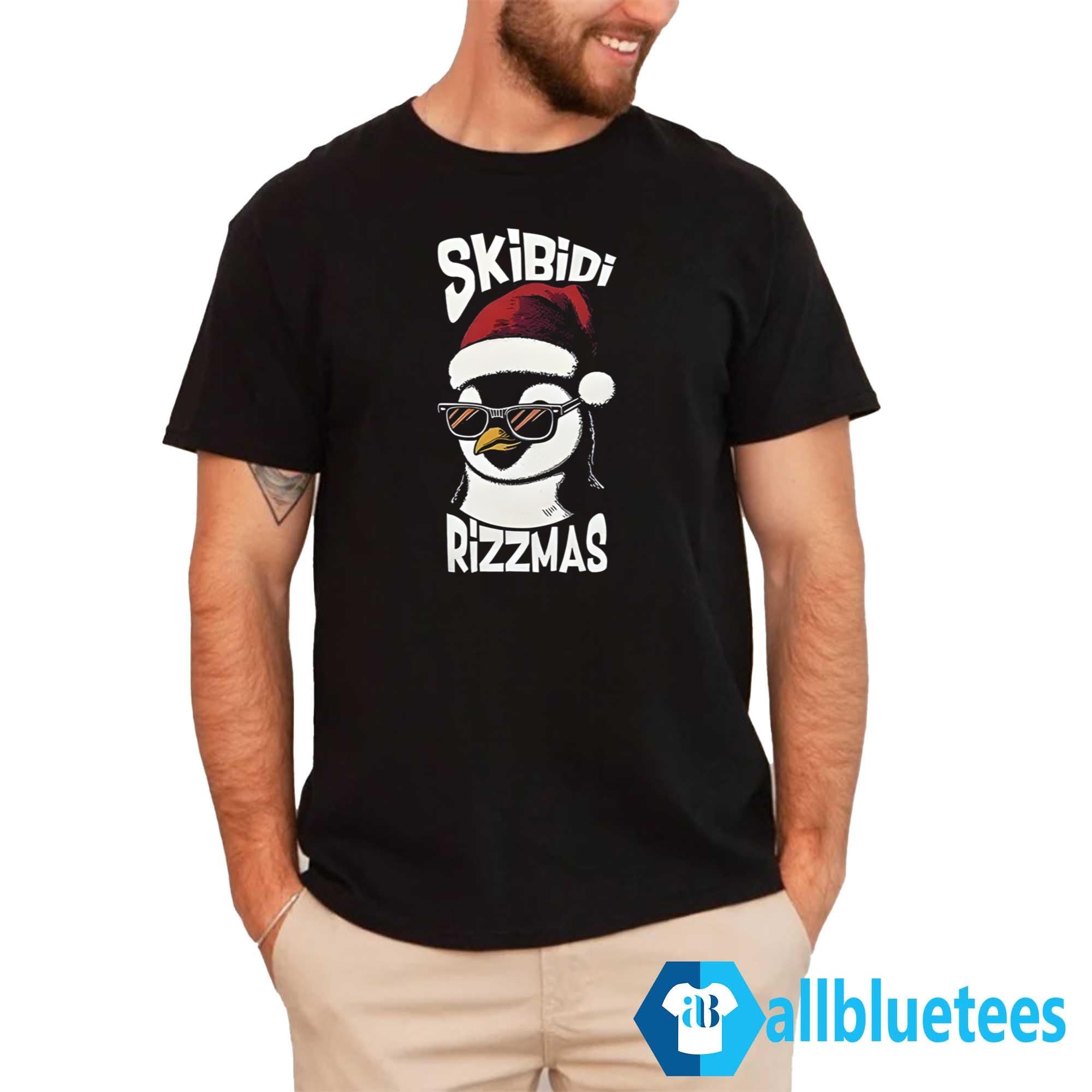 Skibidi Rizzmas Gen Alpha Slang Christmas Penguin Shirt