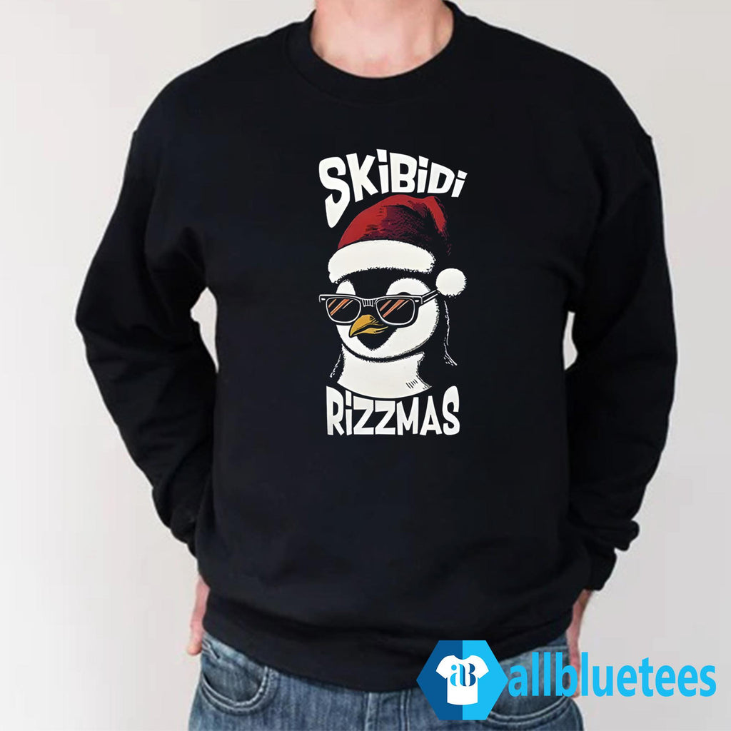 Skibidi Rizzmas Gen Alpha Slang Christmas Penguin Shirt