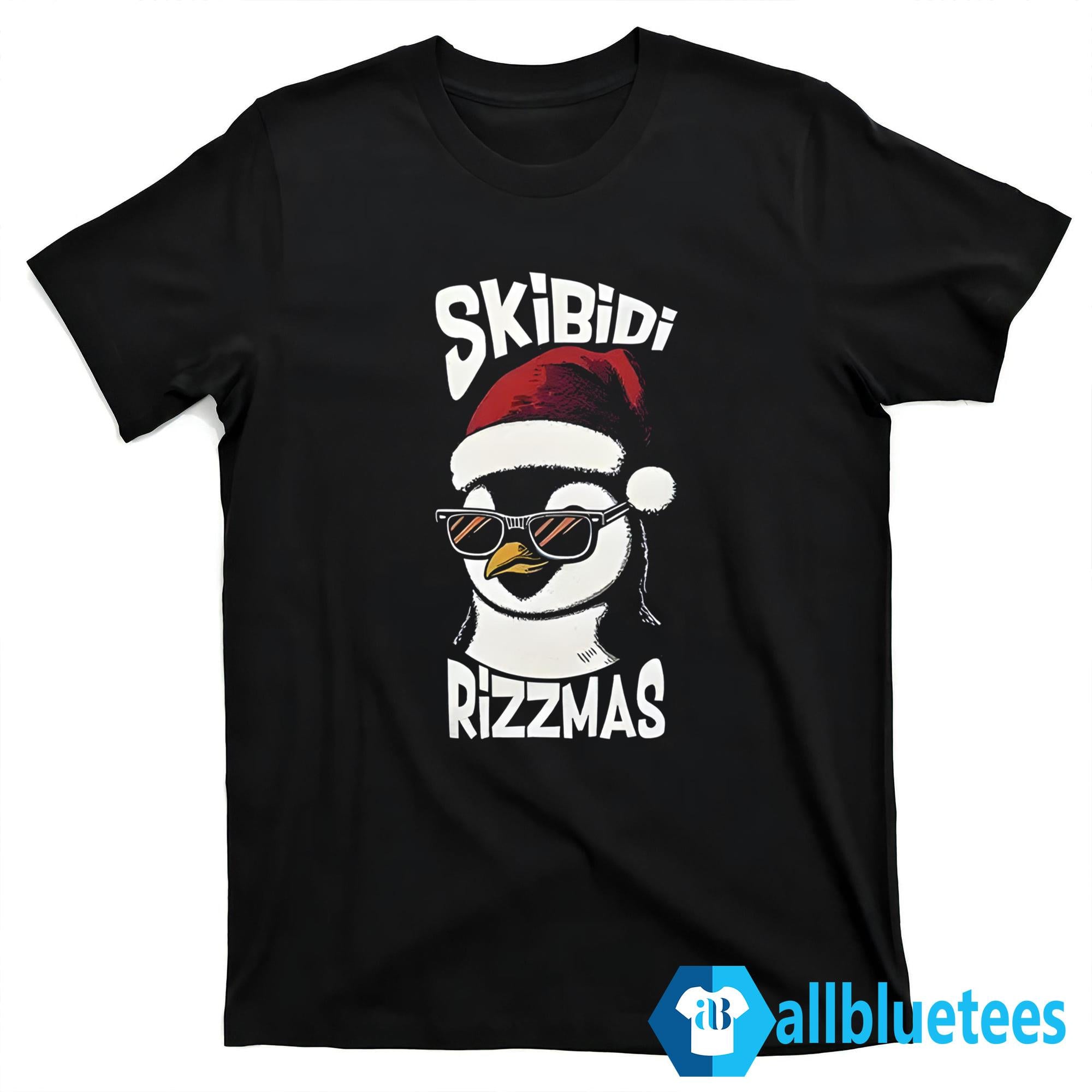 Skibidi Rizzmas Gen Alpha Slang Christmas Penguin Shirt