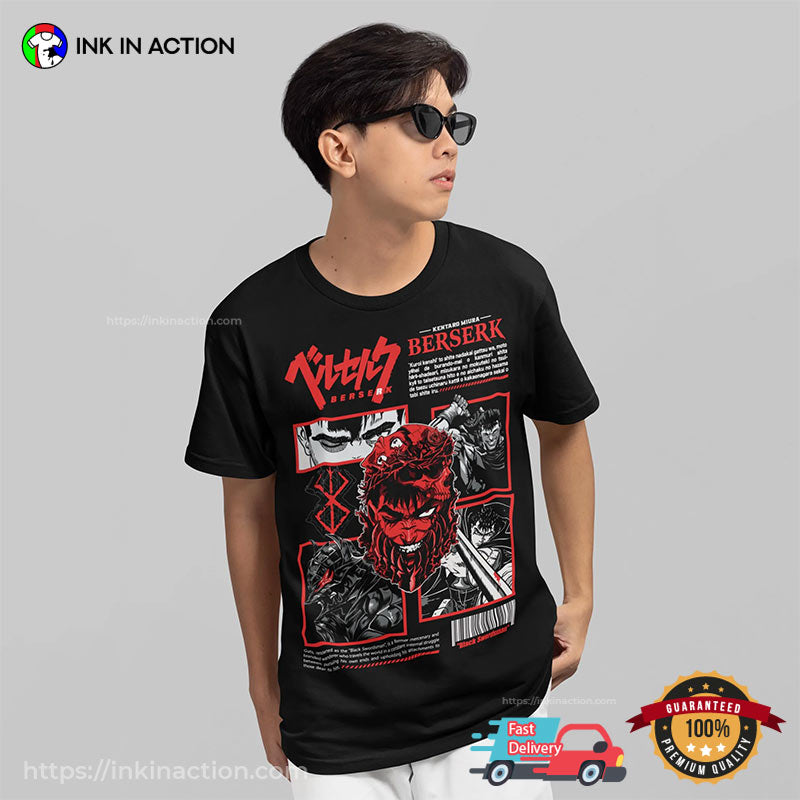 Skull Knight Berserk Dark Anime Tee