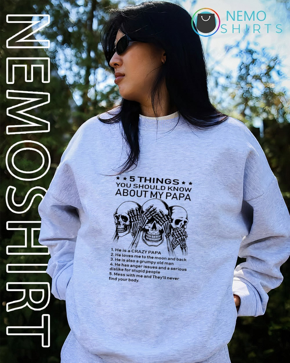 Skulls 5 things you should know about my papa shirt