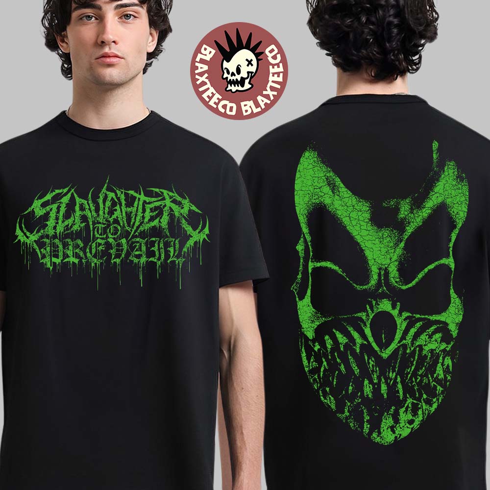 Slaughter To Prevail Halloween 2026 Collection Green Mask T-Shirt
