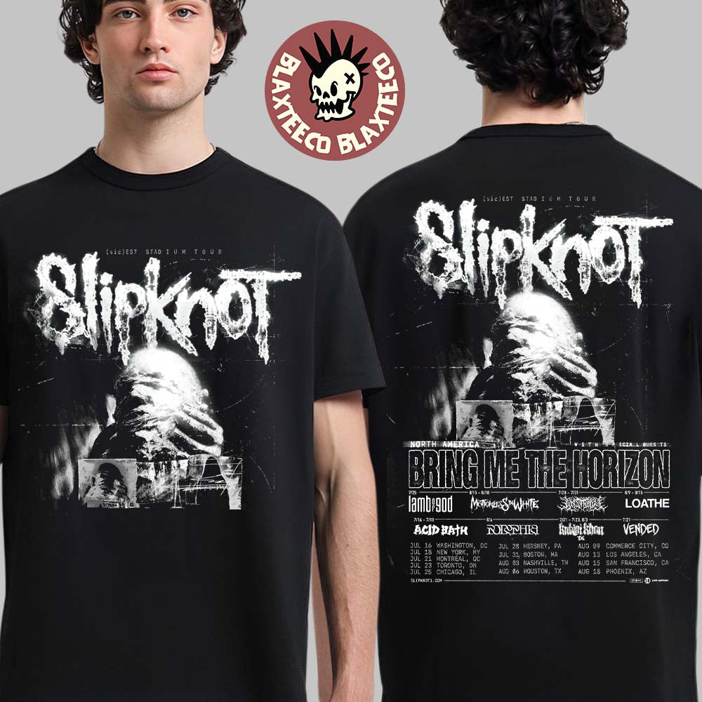 Slipknot North America 2027 sicest Stadium Tour Schedule Dates Two Sided T-Shirt