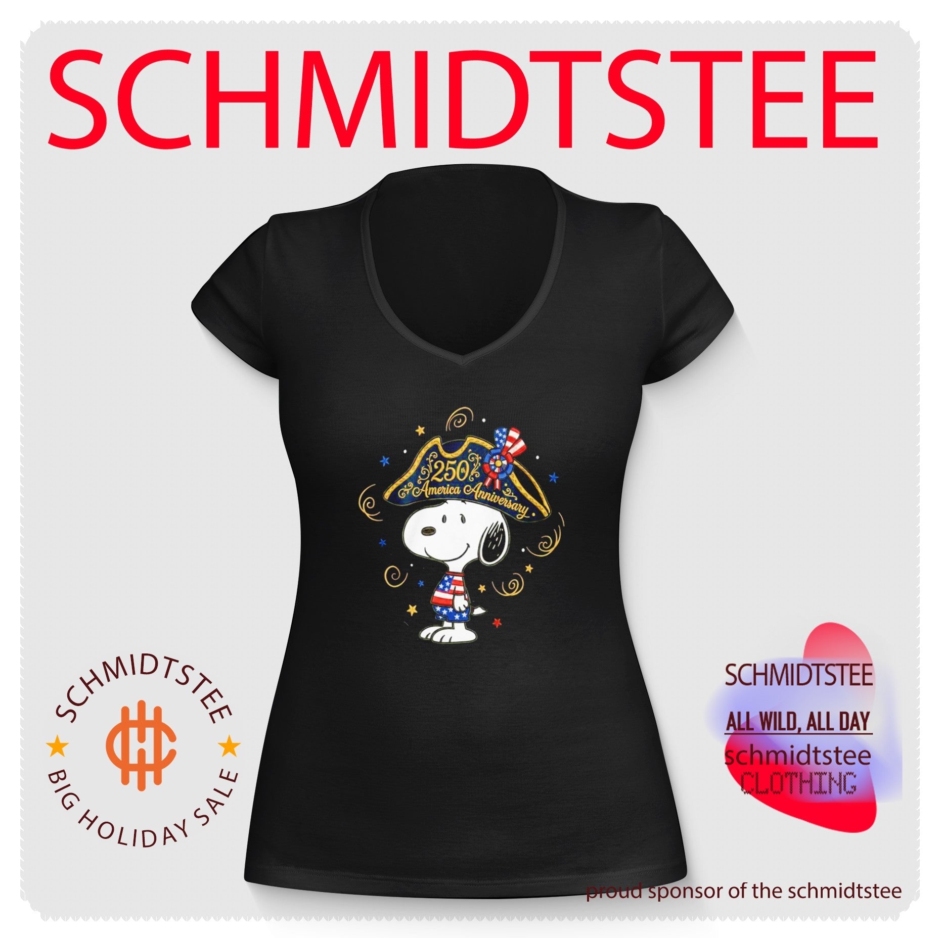 Snoopy 250 Anniversary Usa Independence Day Shirt