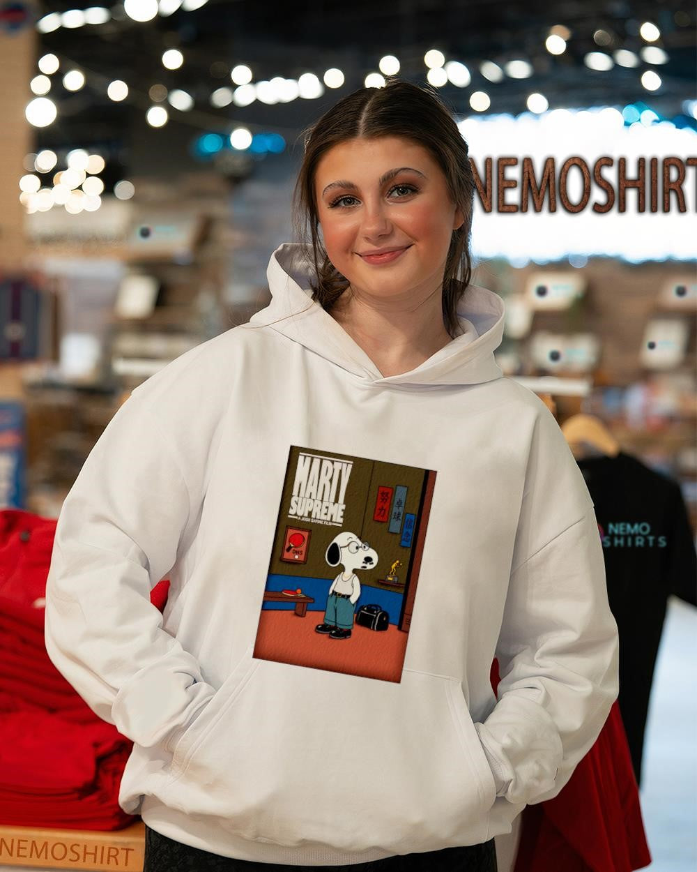 Snoopy Marty Supreme a Josh Safdie film shirt