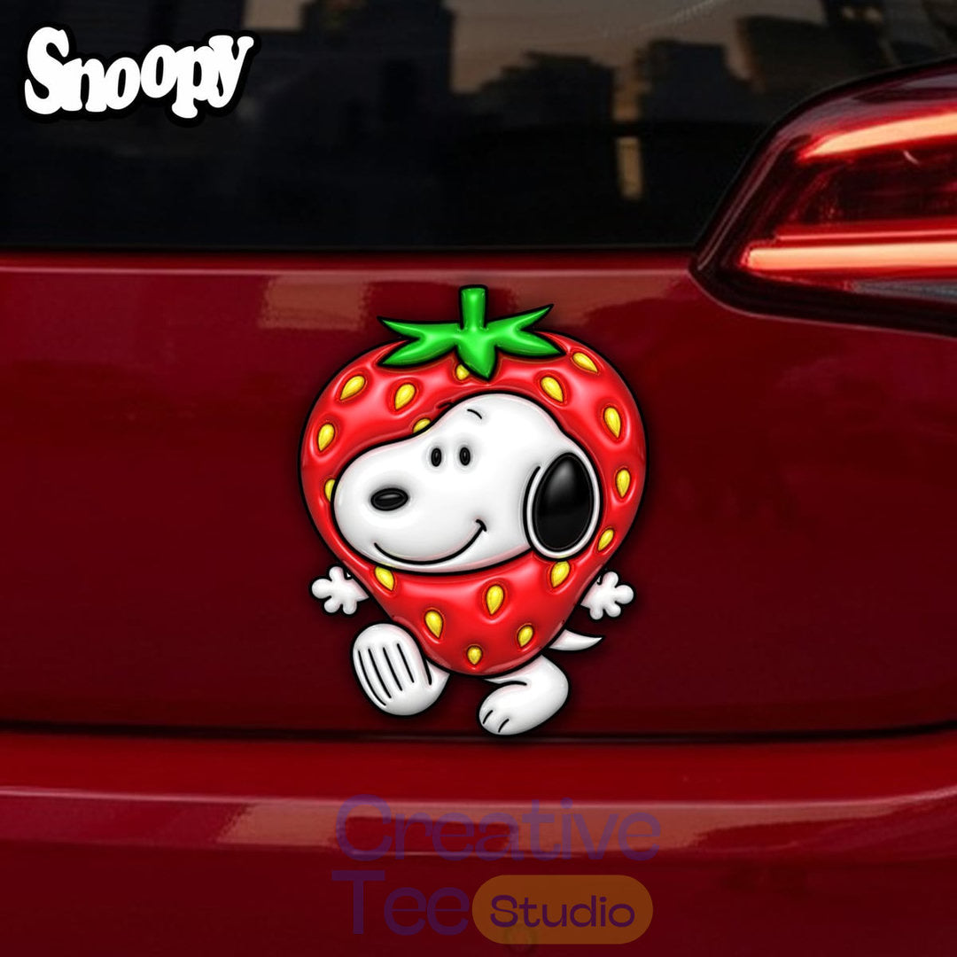 Snoopy Premium 3D Car Name Badge