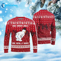 Snowman How Snowflakes Are Really Made Ugly Christmas Sweater