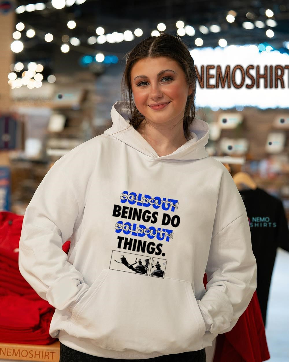 Sold out beings do sold out things slogan shirt