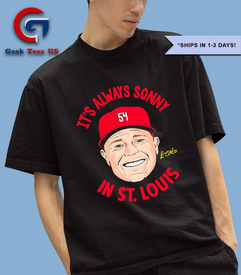 Sonny Gray it’s always Sonny in St. Louis big head signature shirt