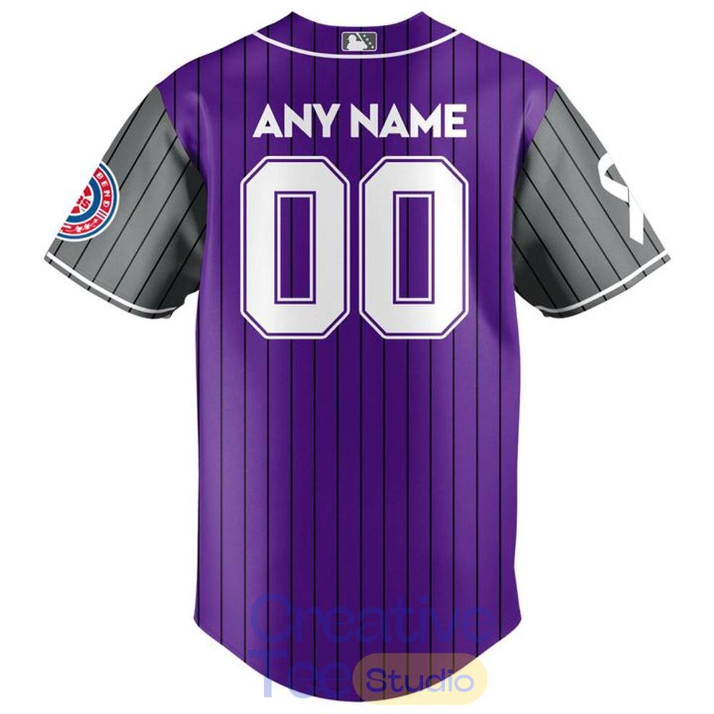 South Bend Cubs 2026 Cancer Awareness Night Custom Baseball Jersey