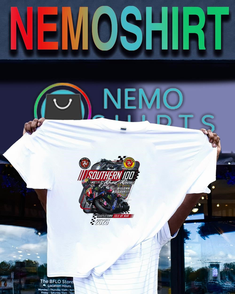 Southern 100 Road Races Billown Course 2026 Castletown Isle of Man shirt