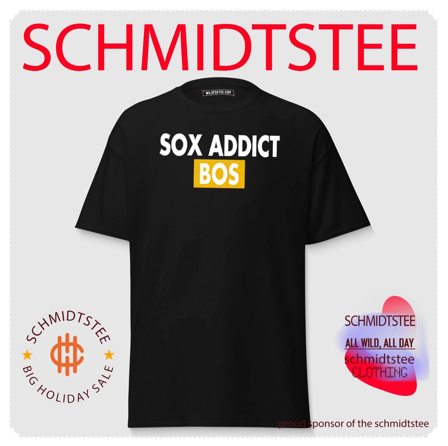 Sox Addict Bos text shirt