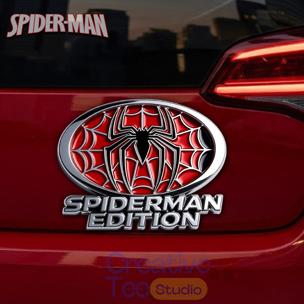 Spider-man Premium Car Name Badge