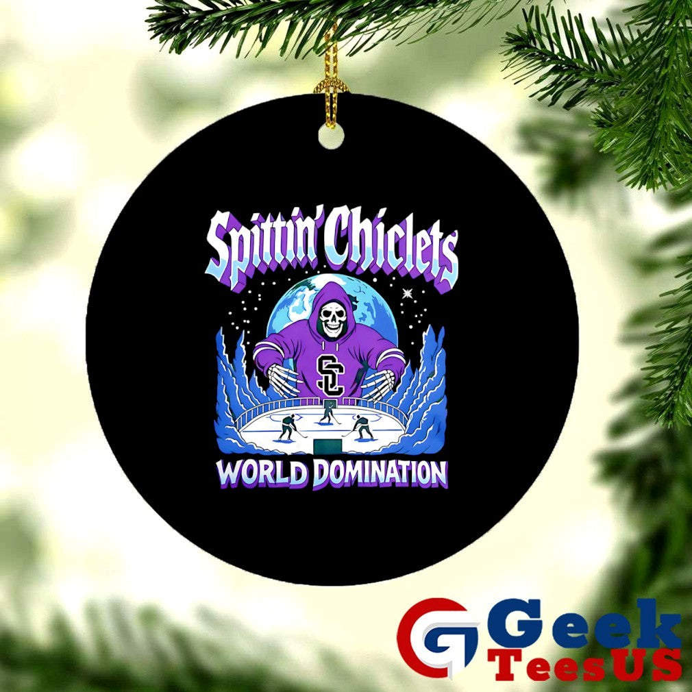 Spittin Chiclets Podcast Merch World Domination shirt