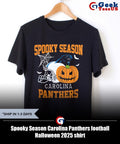 Spooky Season Carolina Panthers football Halloween 2025 shirt