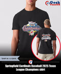 Springfield Cardinals Baseball 2025 Texas League Champions shirt