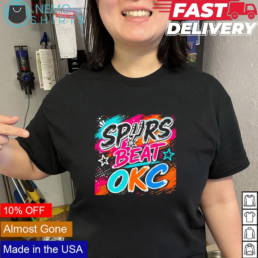 Spurs beat OKC 2026 NBA Playoffs matchup shirt