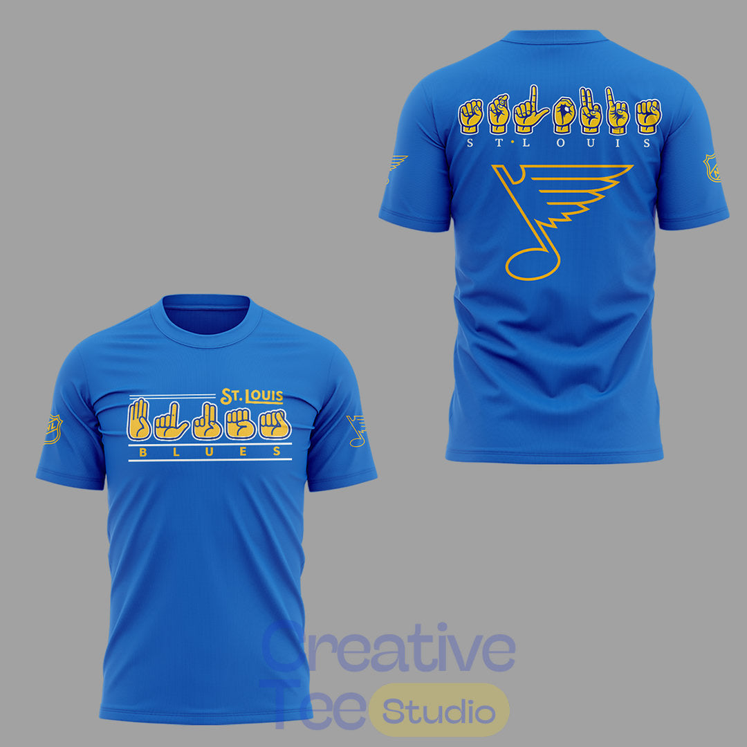 St. Louis Blues x ASL Awareness Night T-Shirt