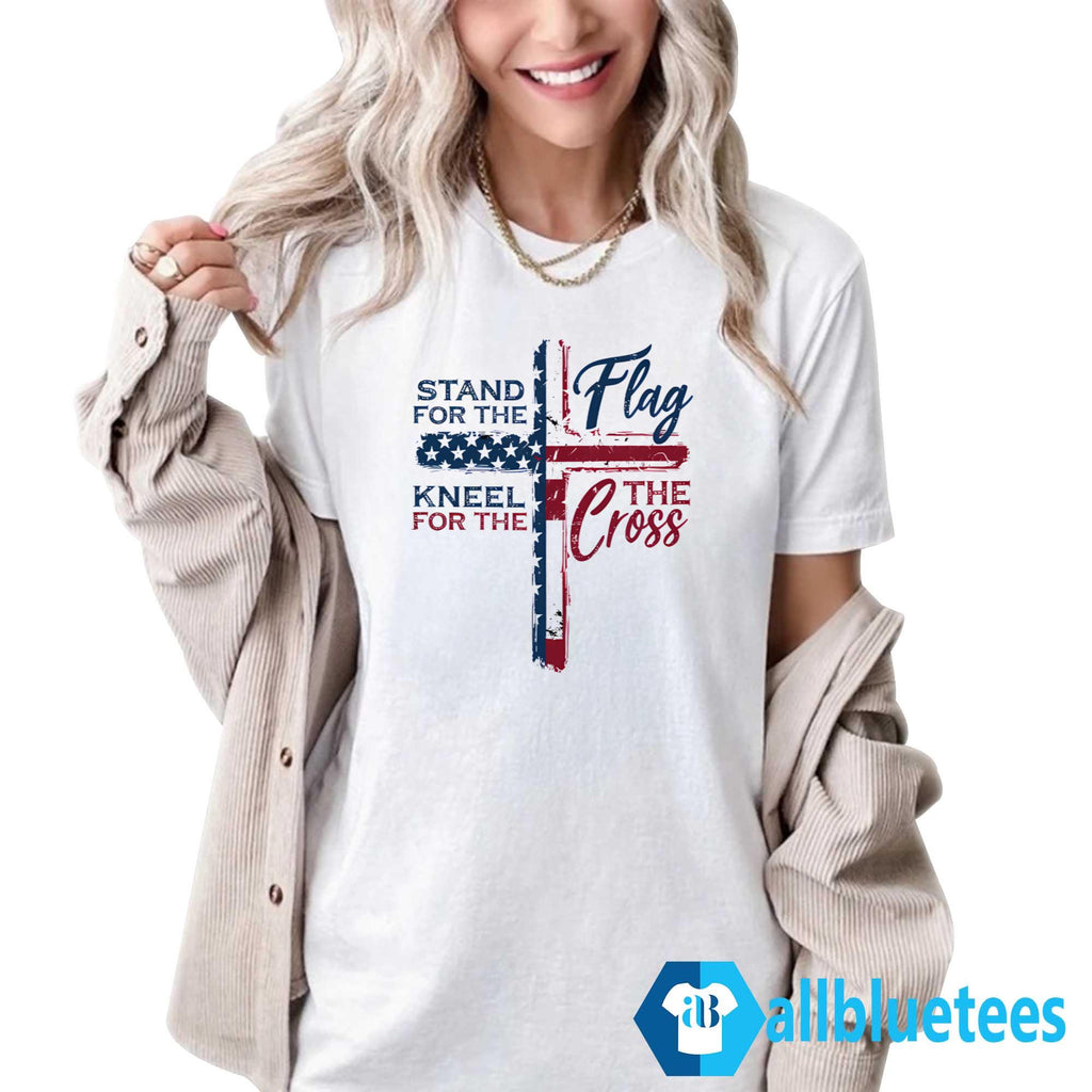 Stand For The Flag Kneel For The Cross Shirt