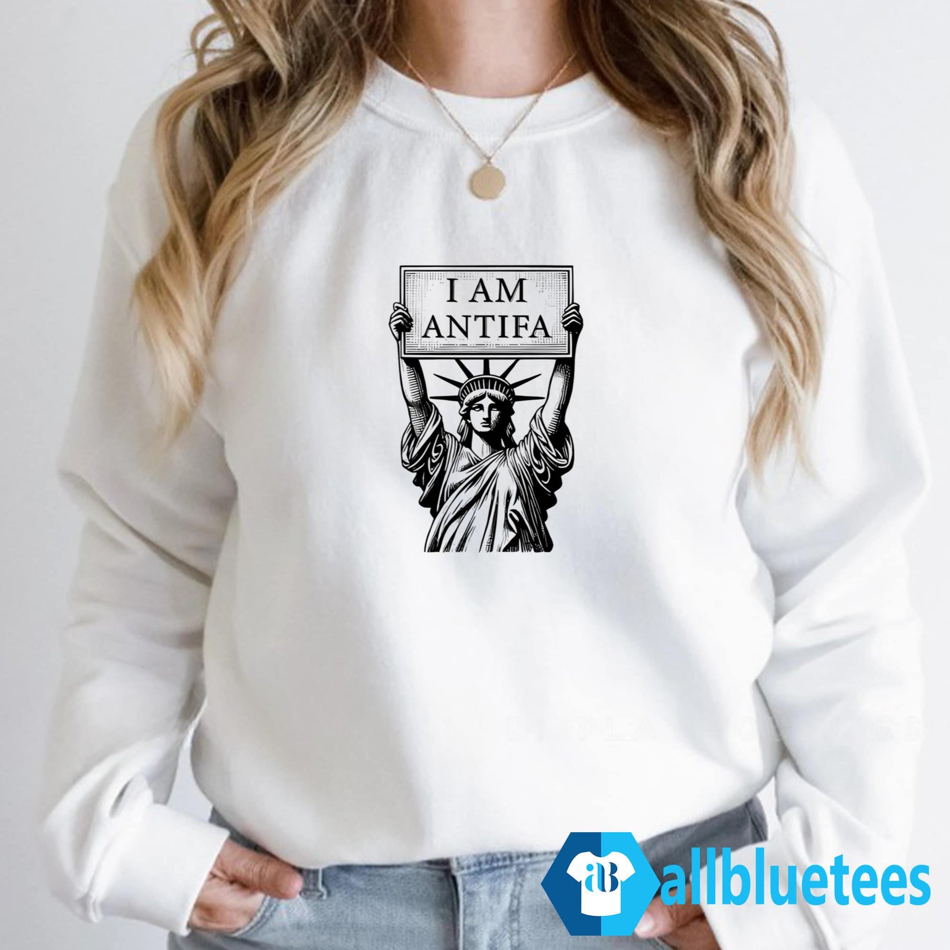 Statue Of Liberty I Am Antifa Shirt