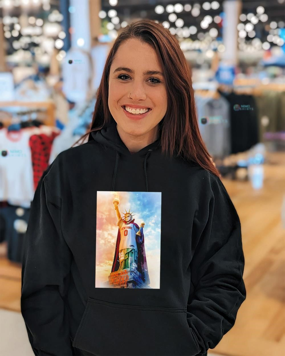 Statue of Liberty Danhausen New York Knicks jersey you are uncursed shirt