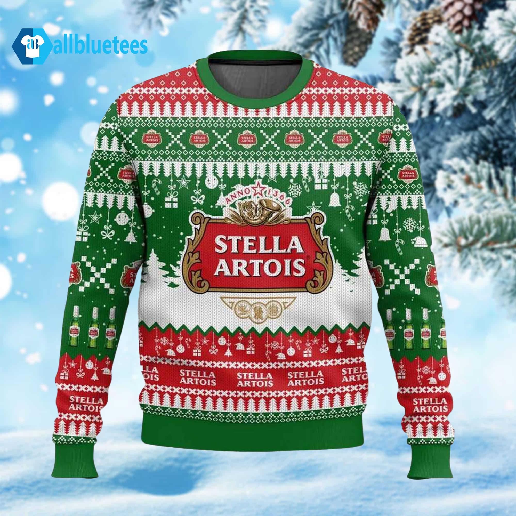 Stella Artois Beer Ugly Christmas Sweater