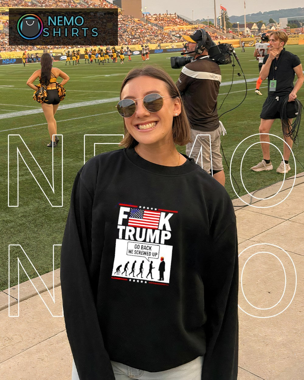 Stephen Colbert wear fuck Trump go back we screwed up shirt