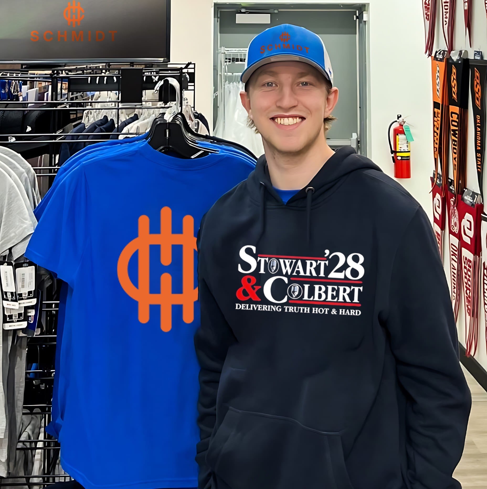 Stewart Colbert Delivering Truth Hot And Hard 2028 shirt