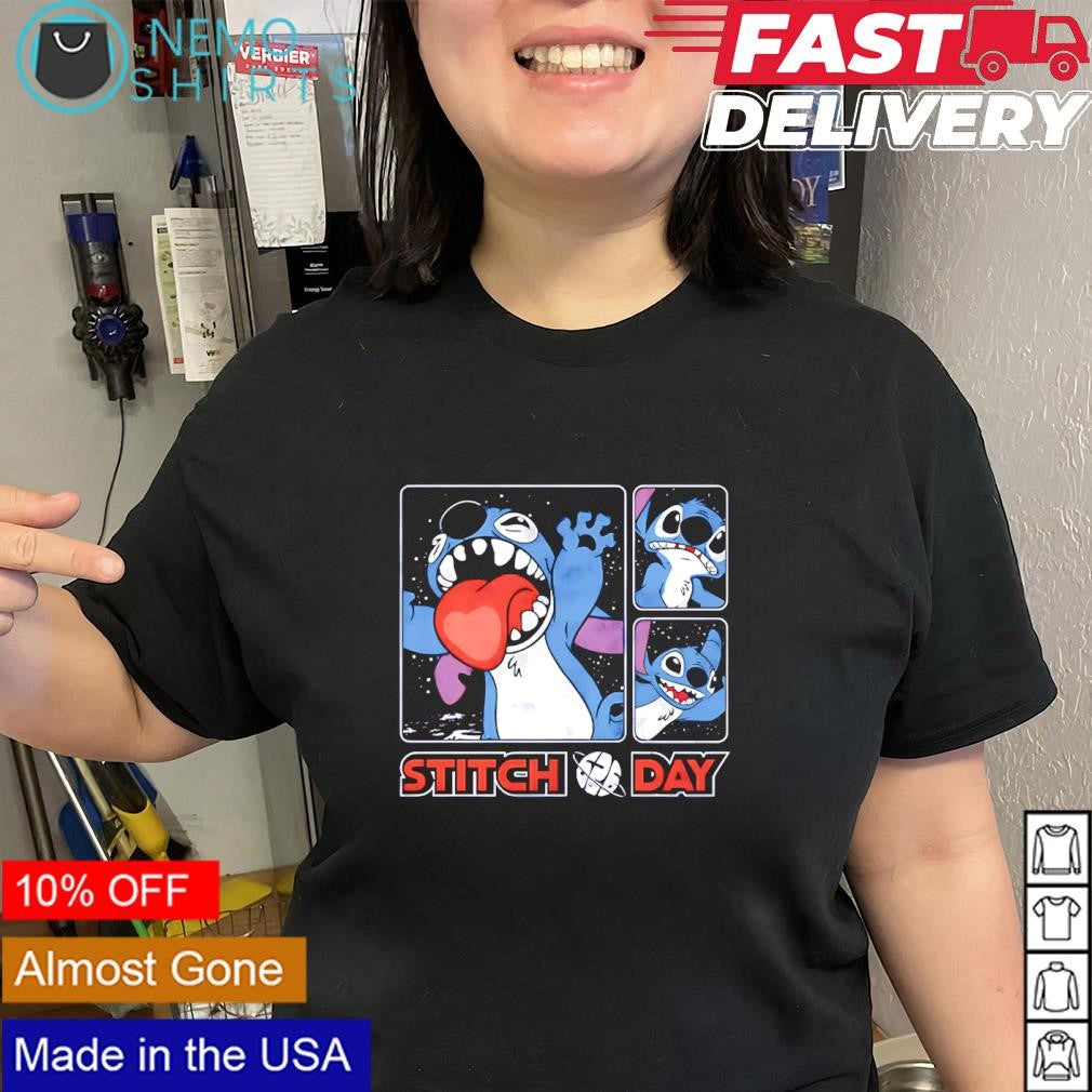 Stitch Day silly faces national shirt