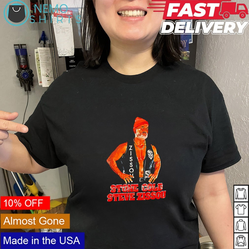 Stone Cold Steve Austin and Steve Zissou mashup shirt
