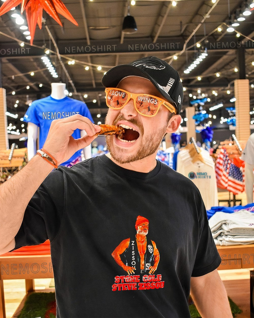 Stone Cold Steve Austin and Steve Zissou mashup shirt