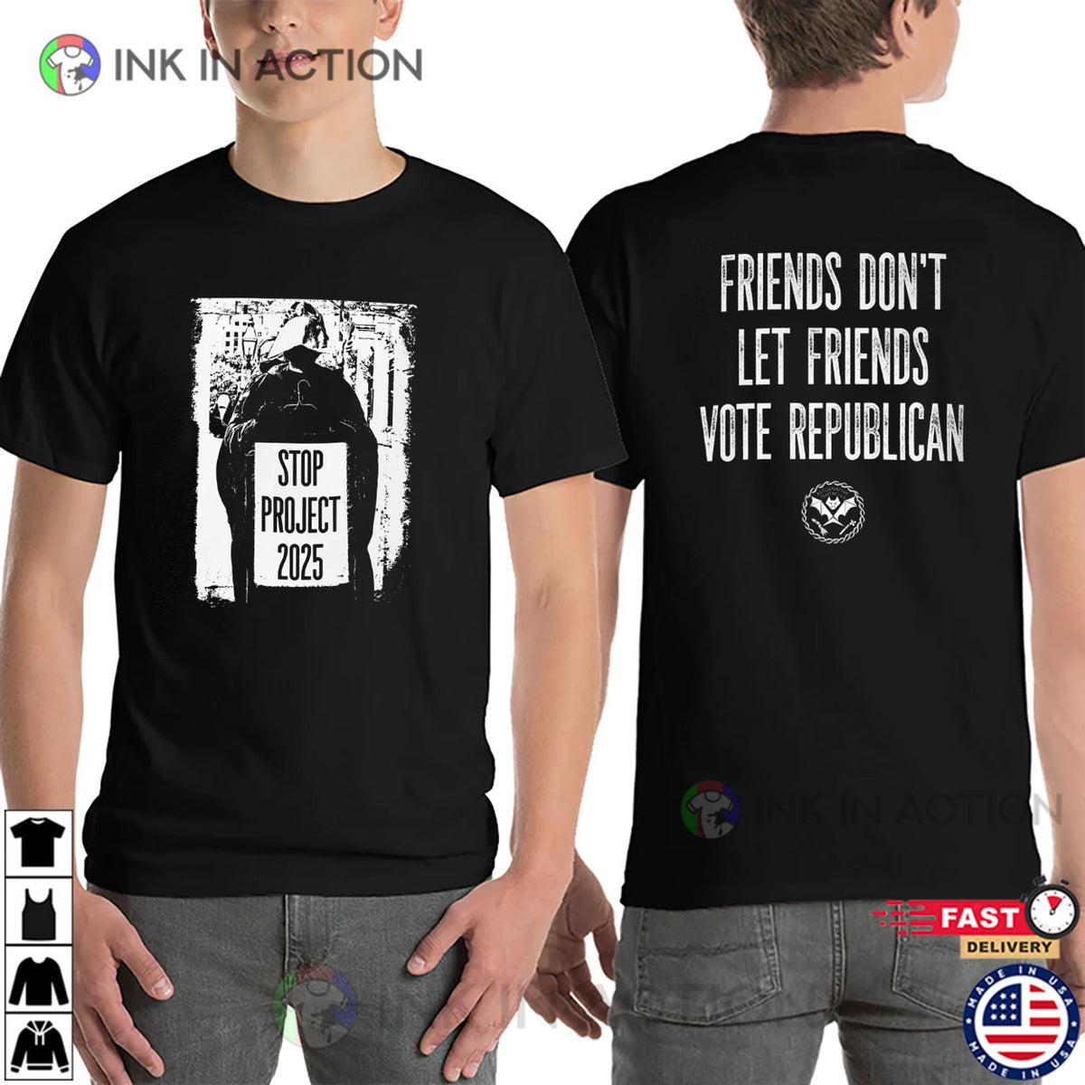 Stop Project 2025 2-sided T-shirt