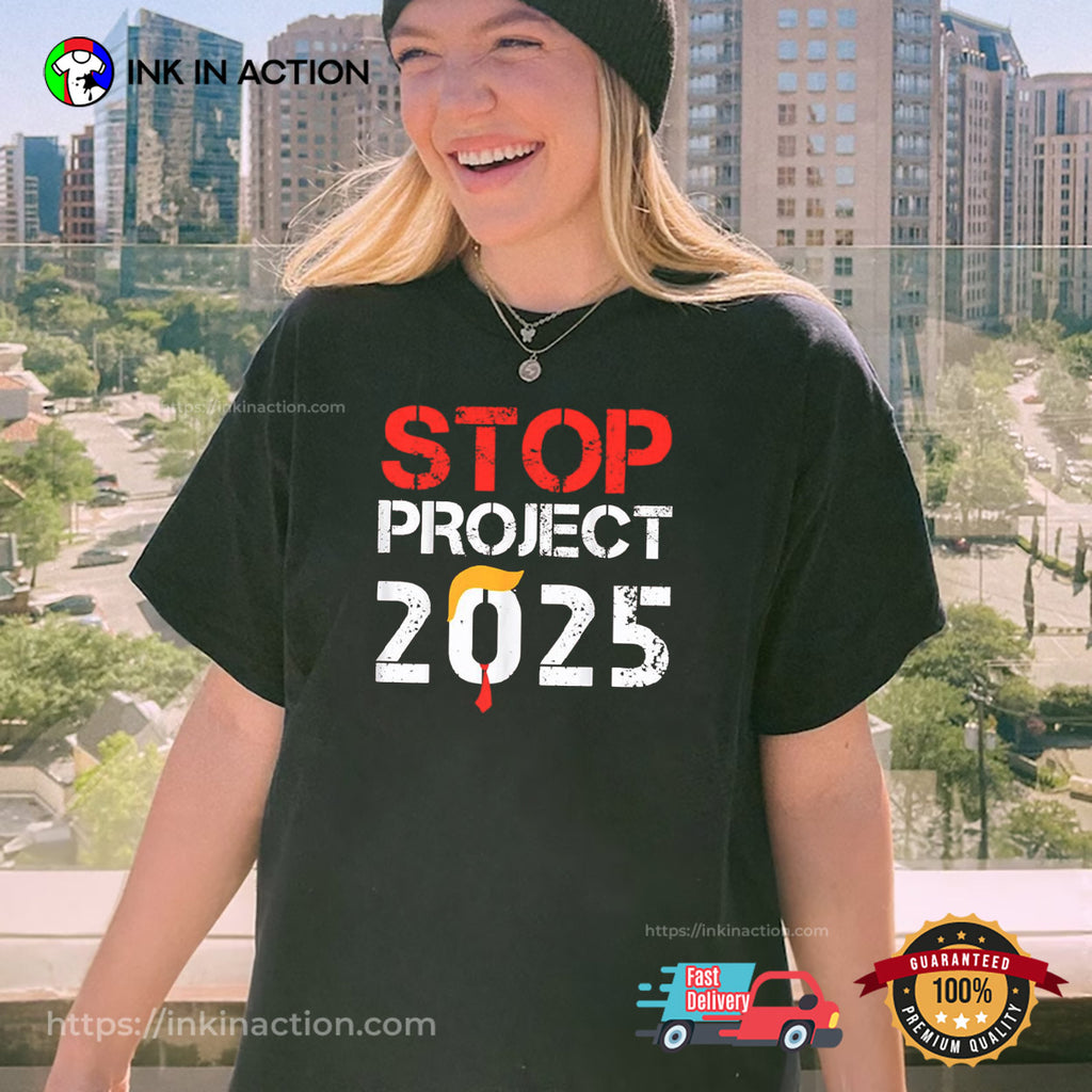 Stop Project 2025 Stop Trump’s Project Vintage Tee