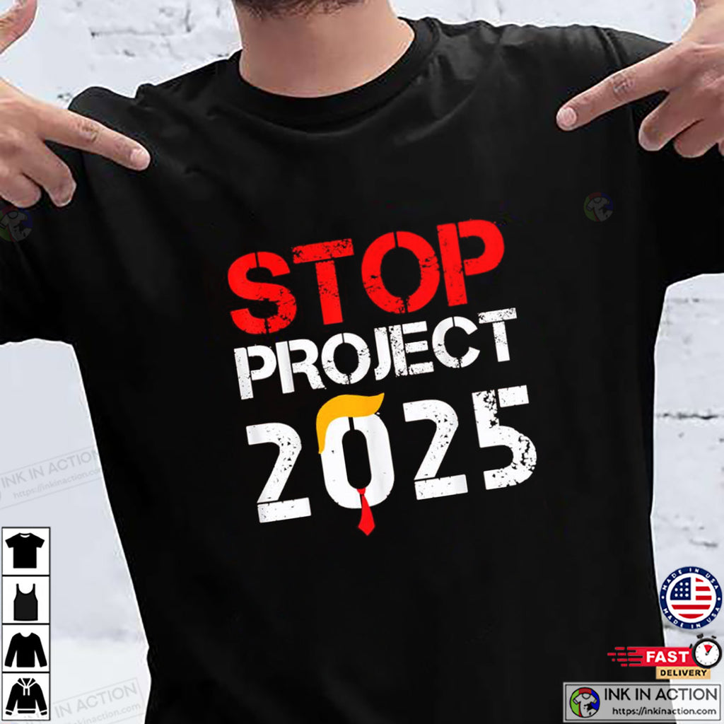 Stop Project 2025 Stop Trump’s Project Vintage Tee