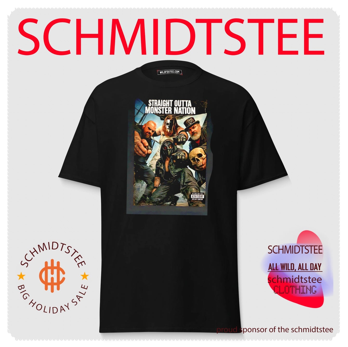 Straight outta Monster Nation graphic shirt