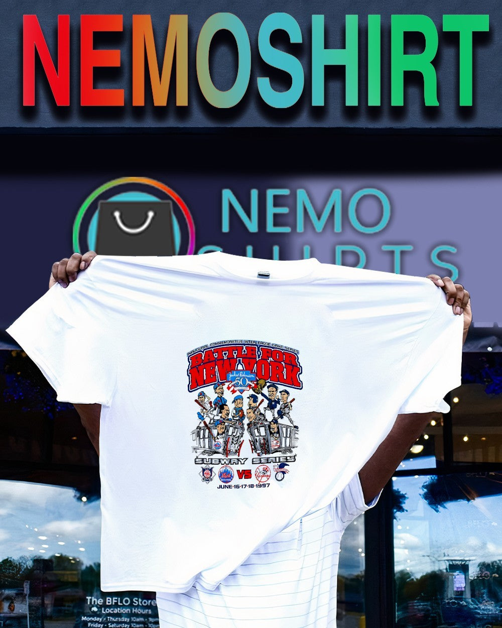Subway Series Battle for New York June 16-18th 1997 game series shirt