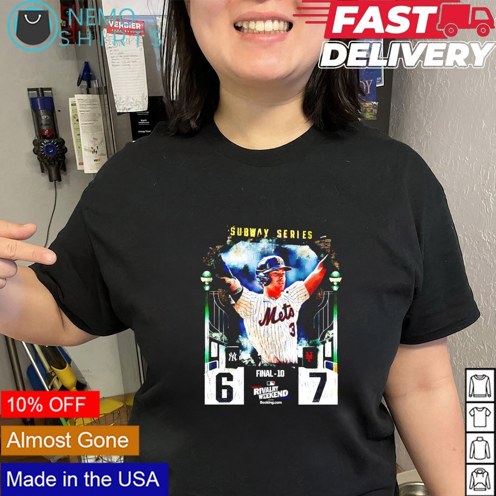 Subway Series Carson Benge Yankees vs Mets 7-6 score Rivalry Weekend shirt