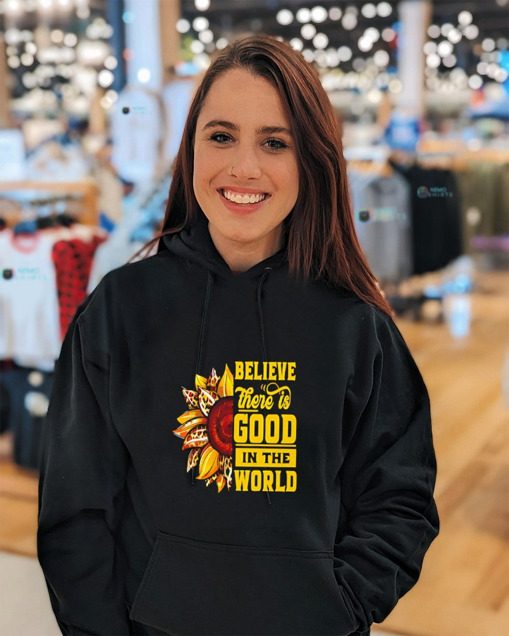Sunflower believe there is good in the world shirt