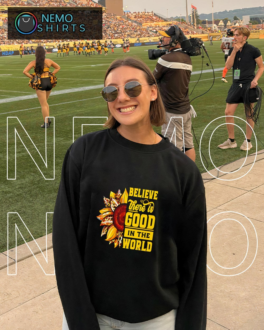 Sunflower believe there is good in the world shirt
