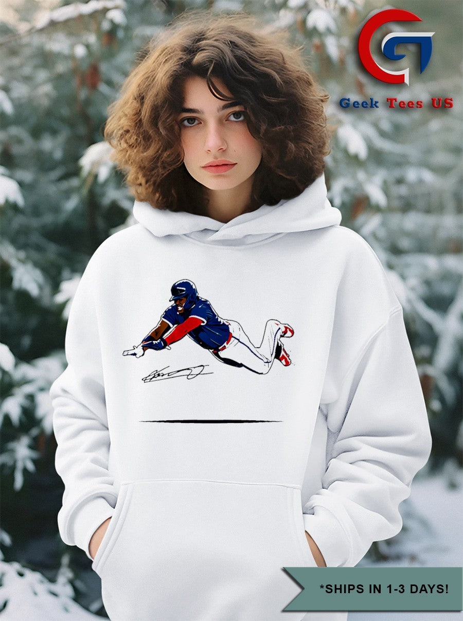 Super vlad flying slide Vladimir Guerrero Jr Toronto Blue Jays Baseball signature shirt