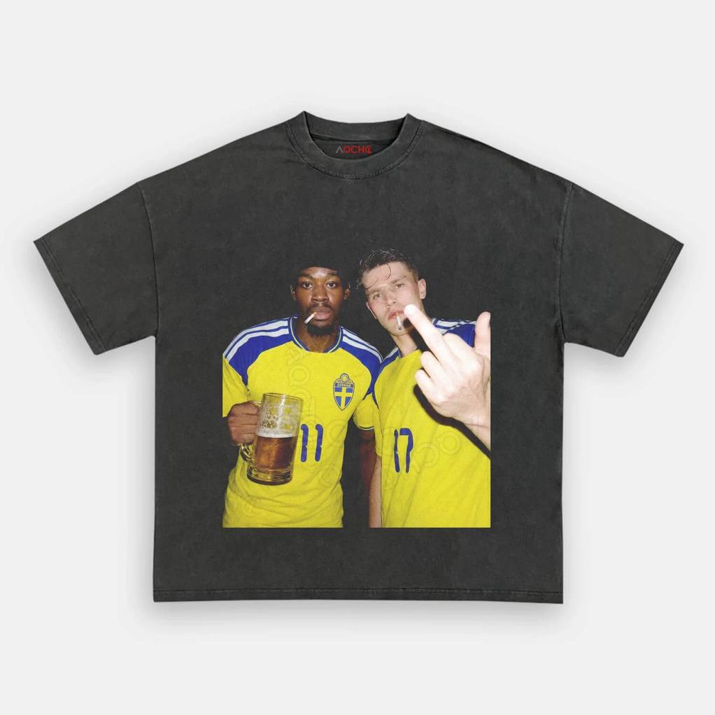 Sweden Off The Pitch Drunk Smoke Tee