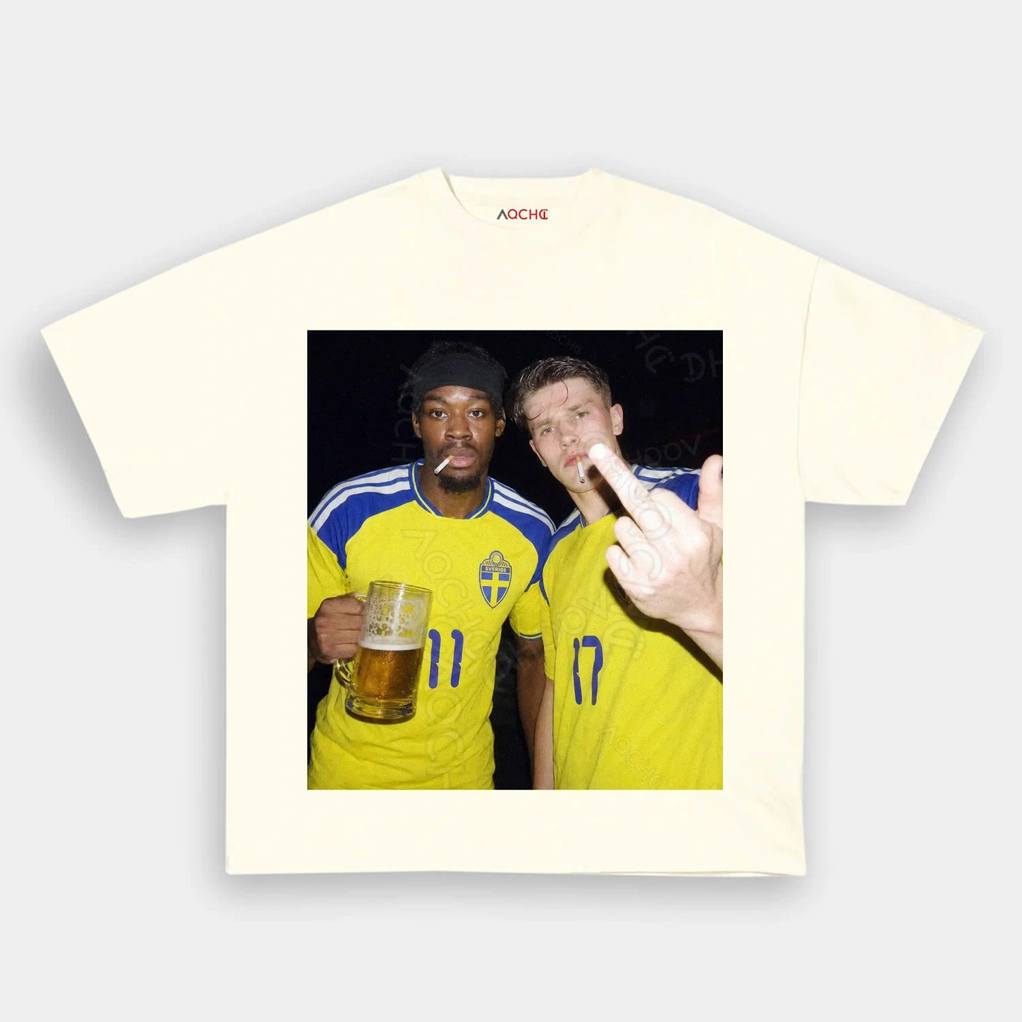 Sweden Off The Pitch Drunk Smoke Tee