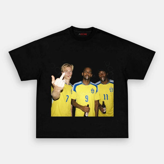 Swedish National Hangover Team Middle Finger Tee