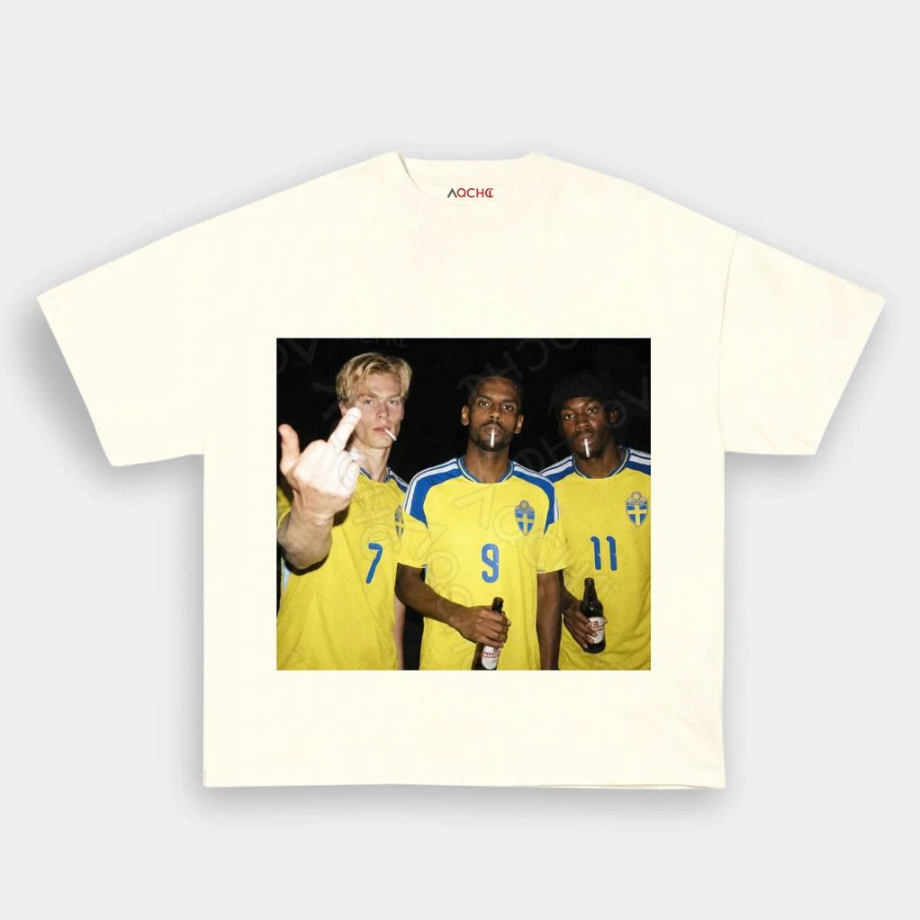 Swedish National Hangover Team Middle Finger Tee
