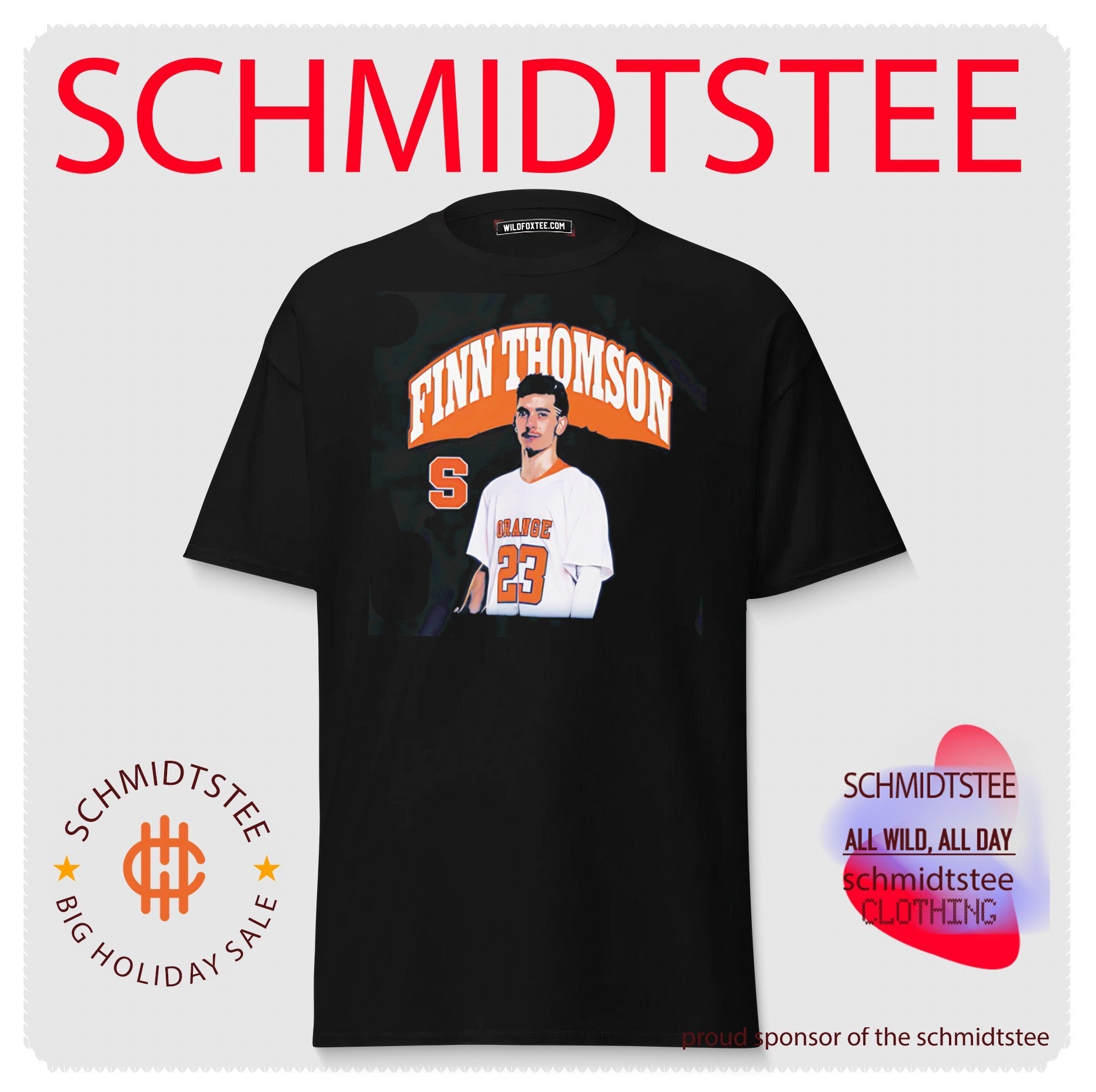 Syracuse Orange Men’s Lacrosse Finn Thomson illustration shirt