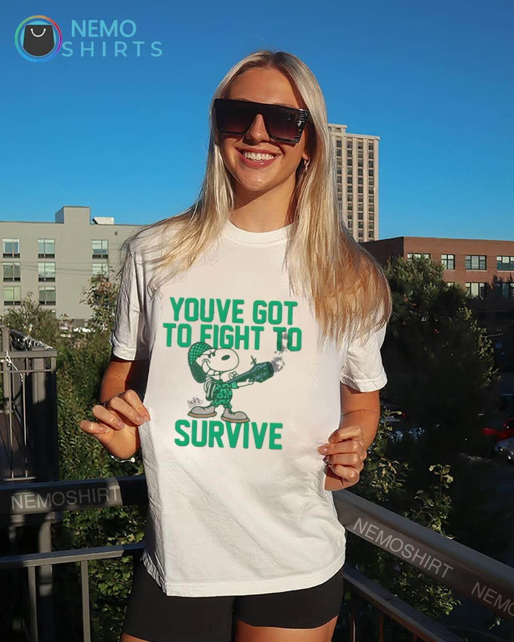 Snoopy military gear you’ve got to fight to survive shirt